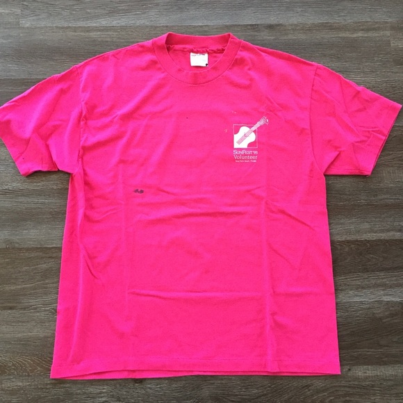 Vintage 1990’s Single Stitch T-Shirt Barnett Bank Sunfest Volunteer - Picture 3 of 12